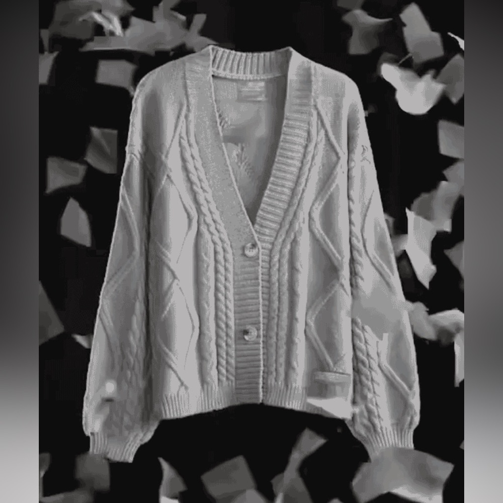 The Tortured Poets Department Gray Cardigan XS/S